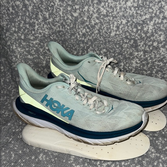 Hoka Other - Hoka One One Mach 4 Blue Glass / Evening Primrose Athletic Shoes 11.5D